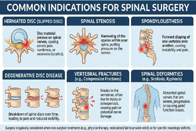 spinal surgery indications