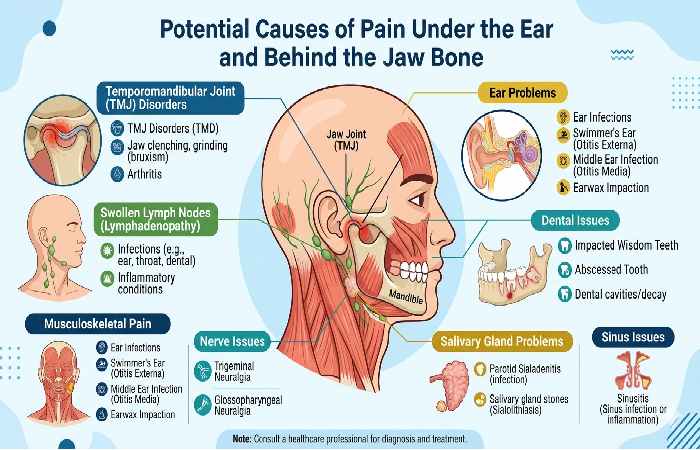 Causes of Pain Under Ear Behind Jaw Bone