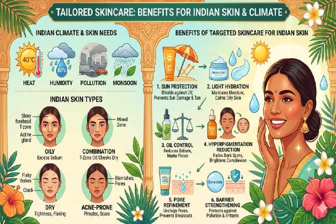 Benefits for Indian Skin Types and Climate