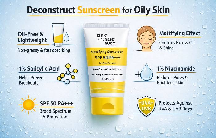 Deconstruct Sunscreen for Oily Skins