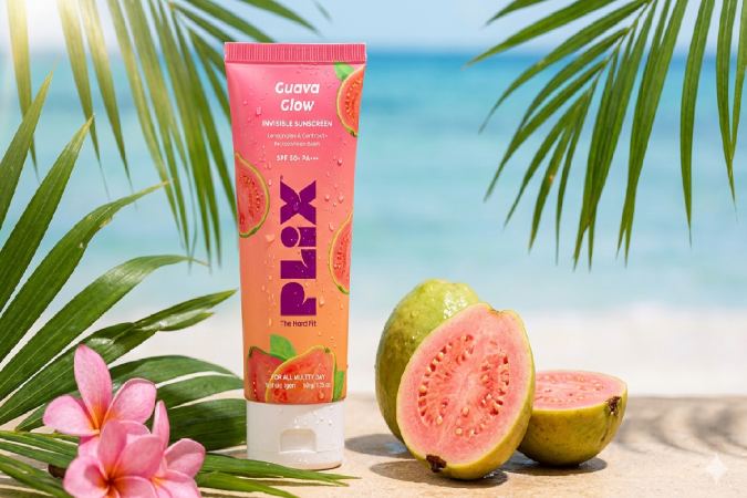 Plix Guava Glow Invisible Sunscreen SPF 50+ PA+++