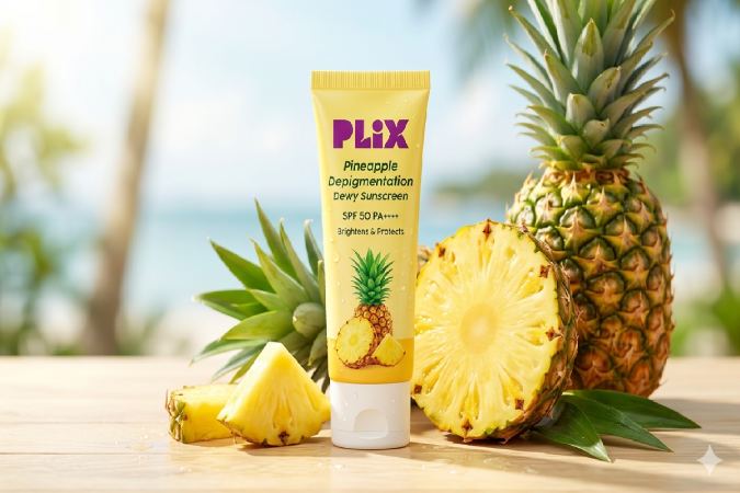 Plix Pineapple Depigmentation Dewy Sunscreen SPF 50 PA++++