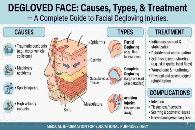 Degloved Face Causes, Types & Treatment
