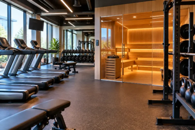 best gym with sauna